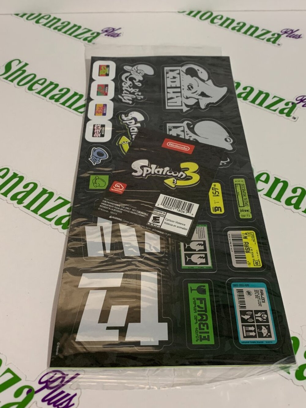 My Nintendo Rewards Splatoon 3 Graffiti Sticker Sheet Set 49 Die-Cut Stickers